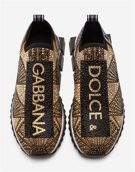 dolce gabbana rhinestone sneakers|dolce and gabbana platform sneakers.